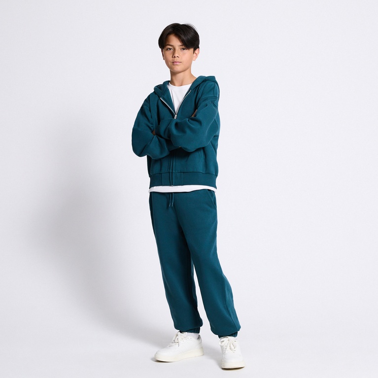 Heavy hoodie "Block" Teal